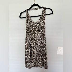 American Eagle women’s halter top dress cheetah print